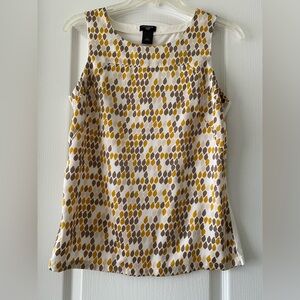 Ann Taylor Sleeveless Shell Top w. Cotton Back Size SP